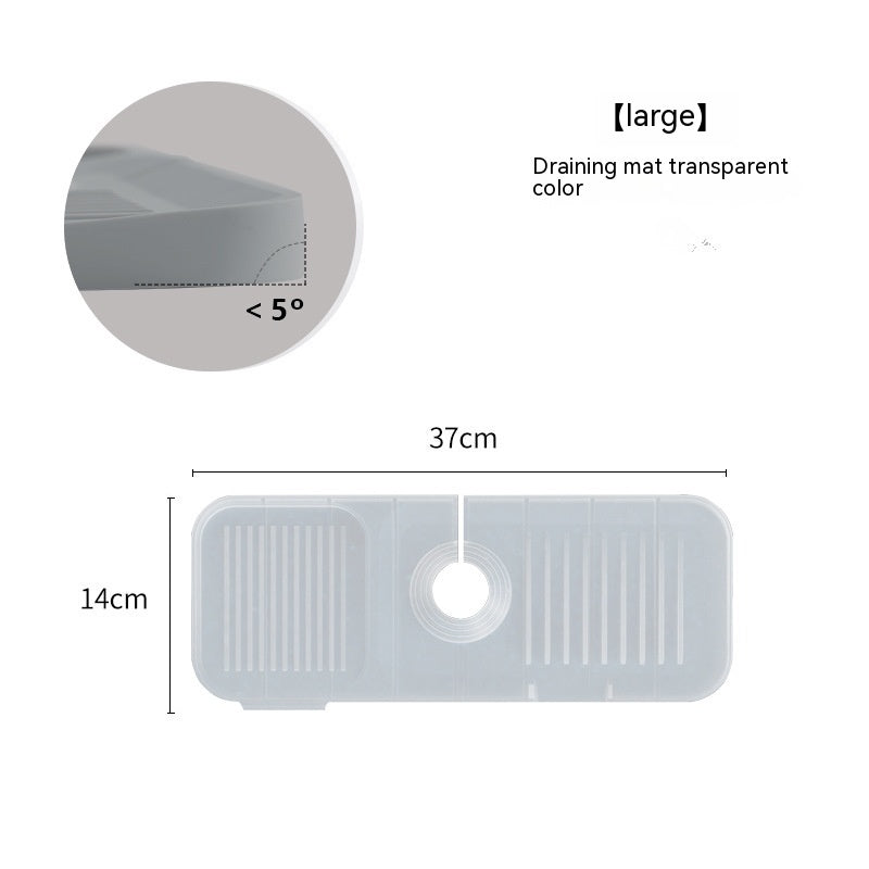 Silicone Faucet Pad Kitchen Gadgets Bathroom Mat Anti-splash Drain Pad Faucet Bottom Waterproof Thickening GND Products
