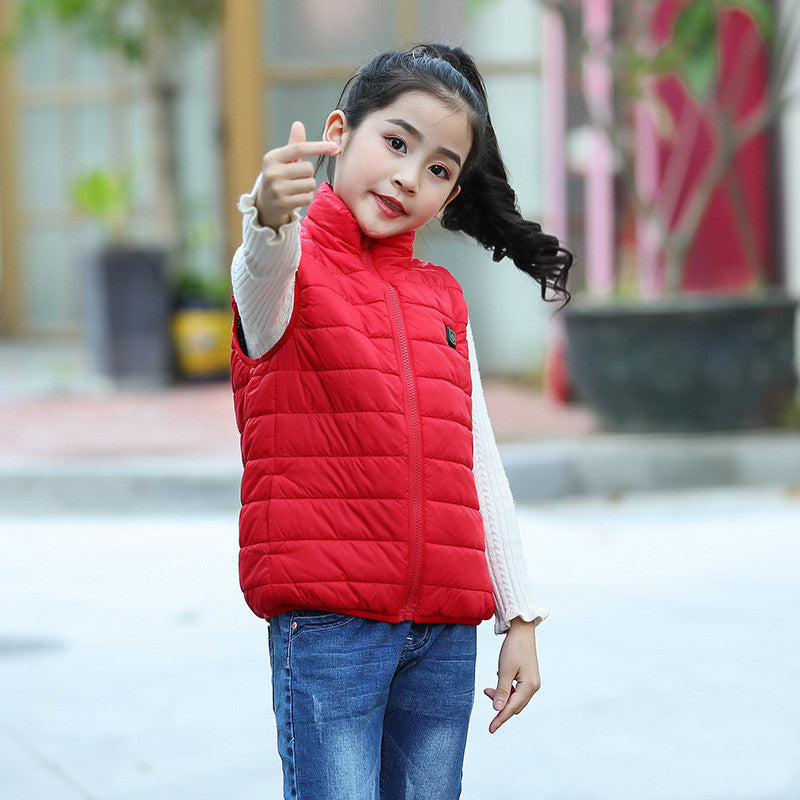 Charging smart children heating vest Saor Style