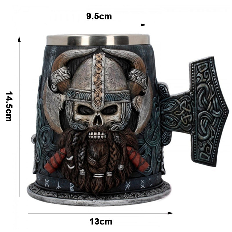 Viking Pirate Beer Mug Saor Style