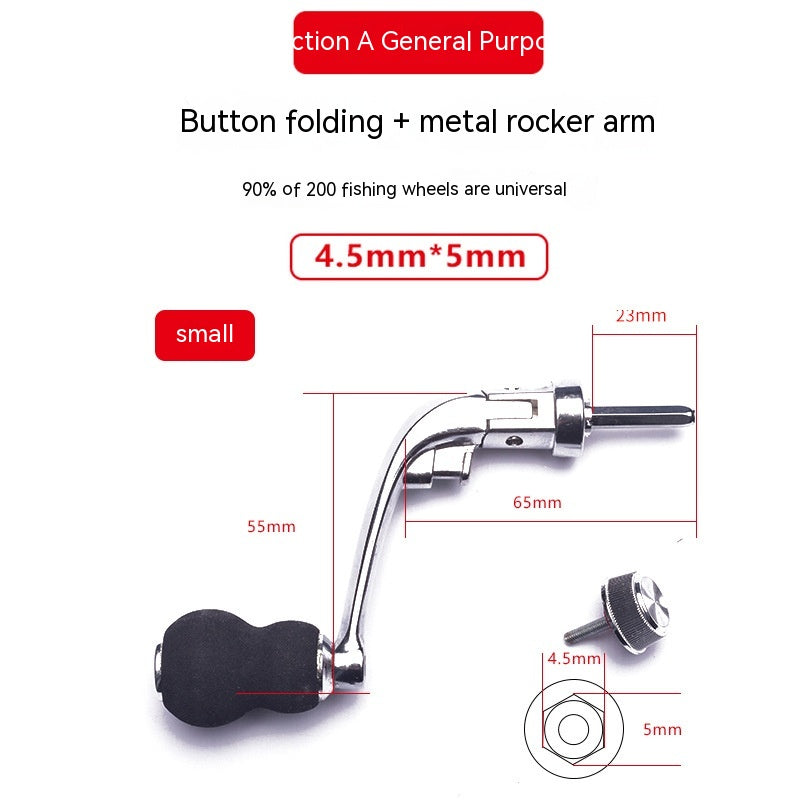 Metal Fishing Wheel Foldable Handle Rocker Arm GND Products