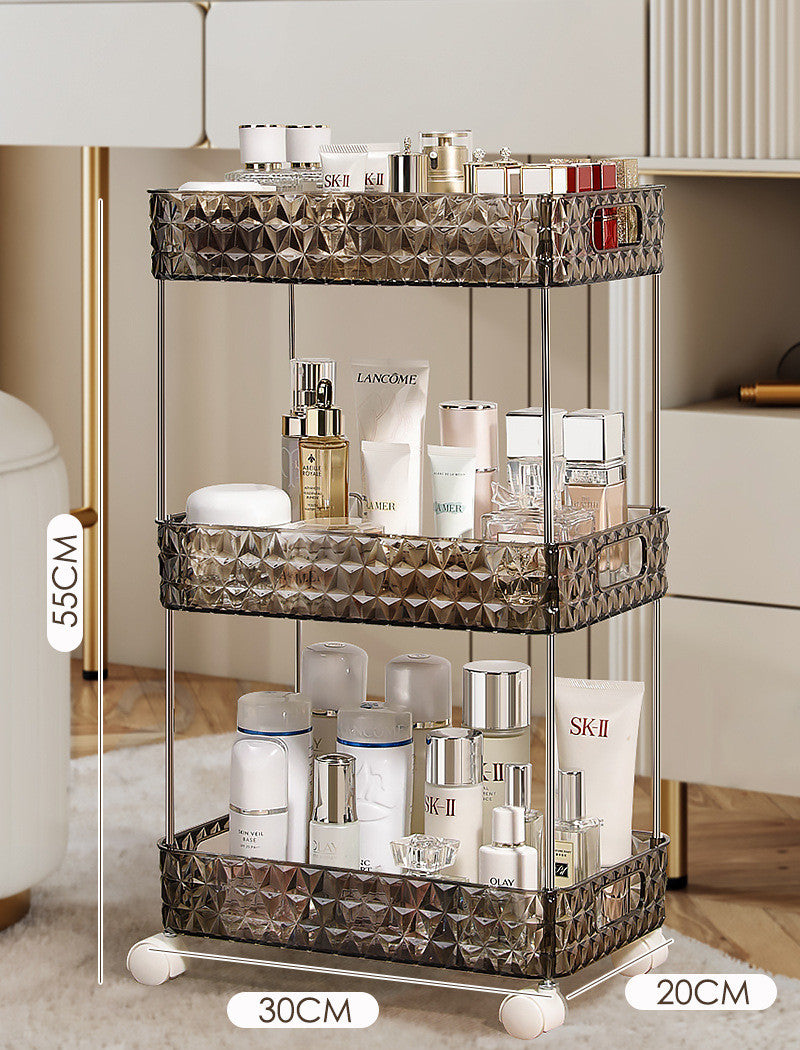 Light Luxury Bathroom Floor Trolley Mobile Toilet Gap Toilet Bathroom Cosmetics Storage Rack GND Products