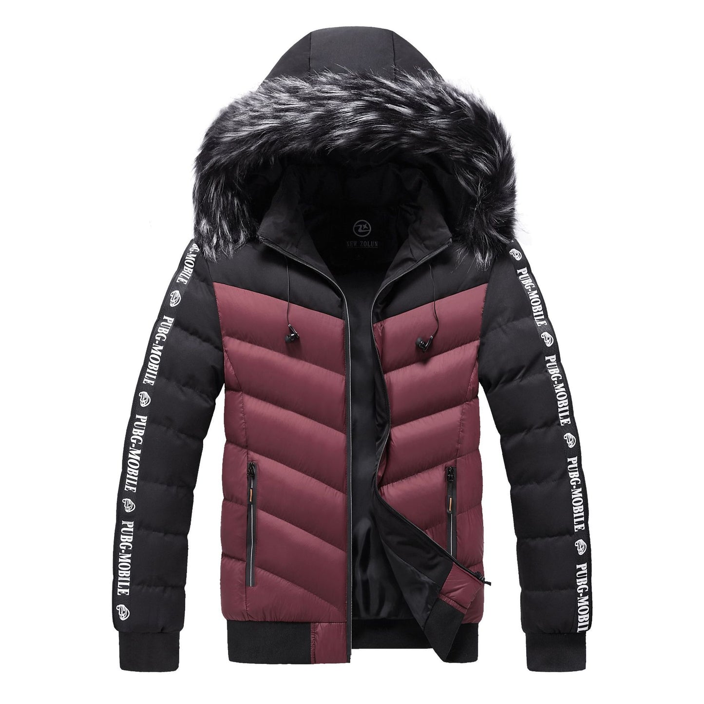 Men's Winter Fur Collar Cotton Padded Jacket