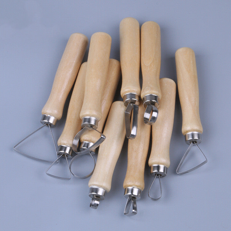A 10-piece Set Of Fine Art Pottery Big-end Knife GND Products