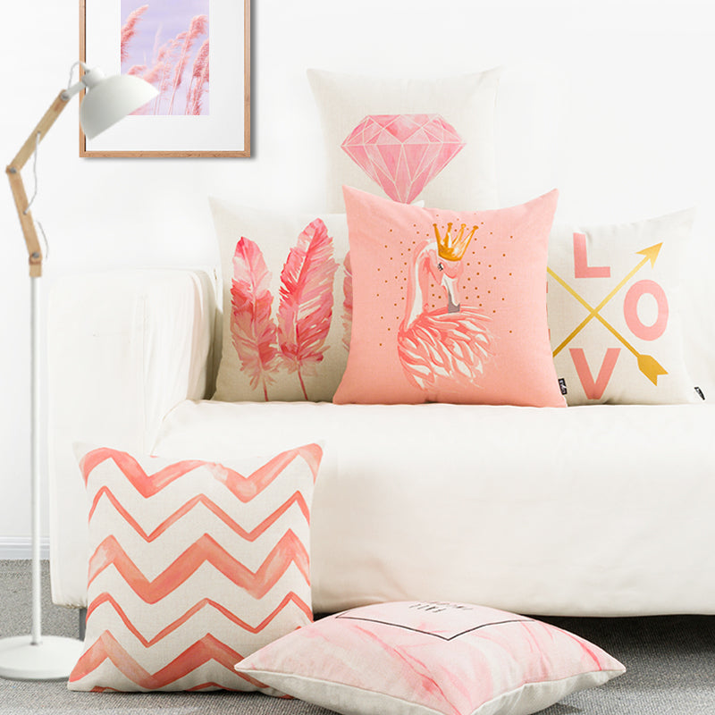 Nordic Office Cotton and Linen Pillowcase Saor Style