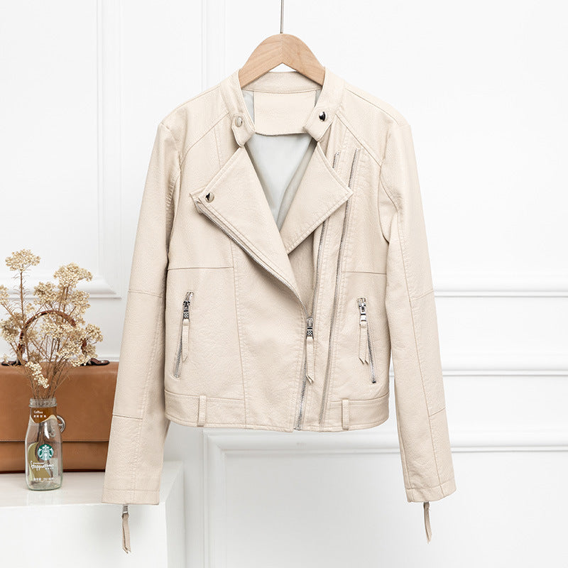Women's leather short jacket Saor Style
