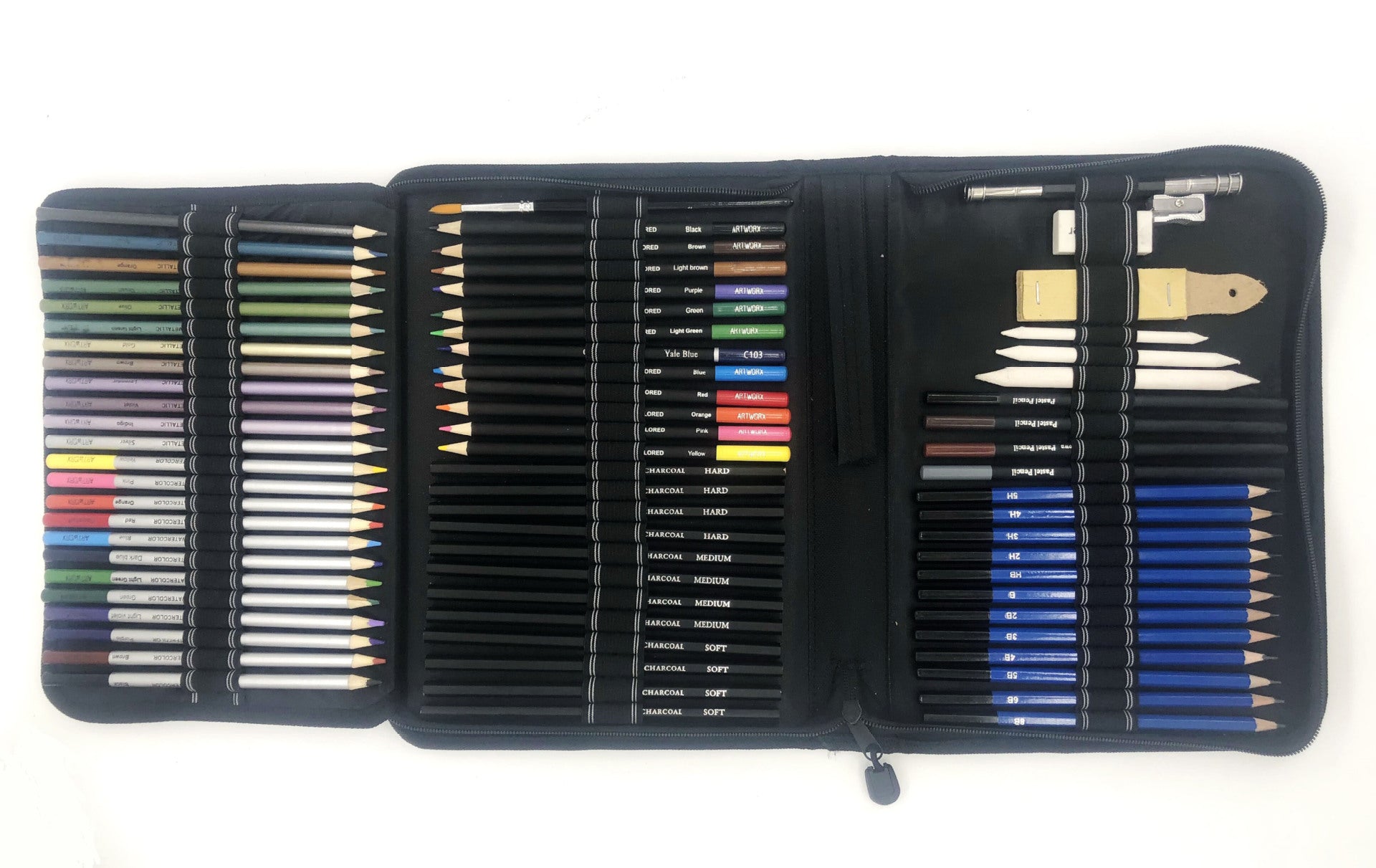 Sketch Drawing Color Pencil Set Charcoal Art Brush Set 72 Piece Painting Set GND Products