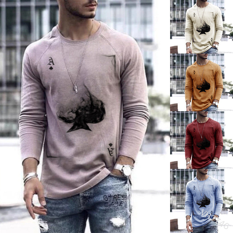 Men's Spring Long-Sleeve Loose Autumn T-Shirts Saor Style