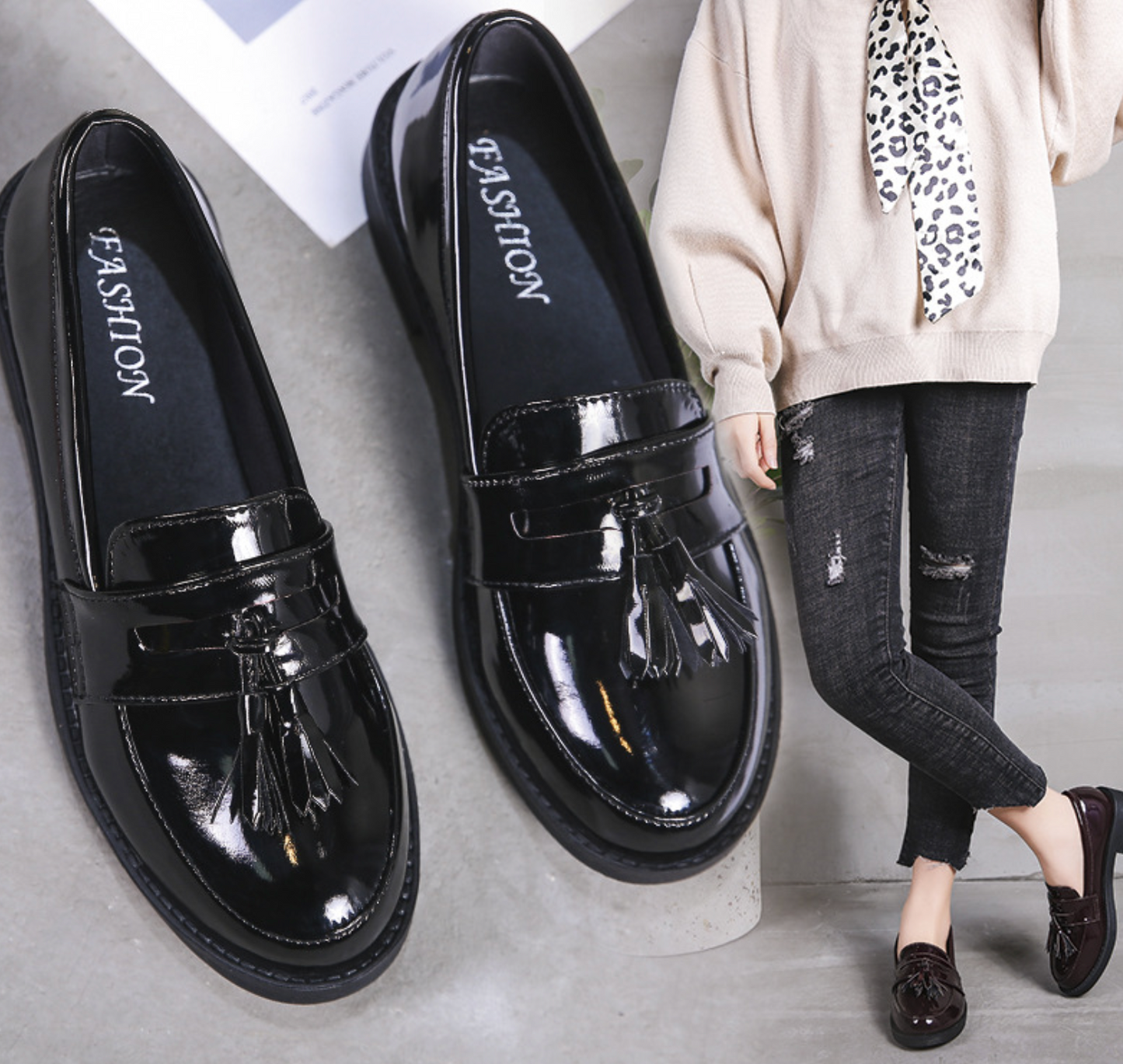 Women shoes girl shoes fashion style black color with UK fashion style Saor Style
