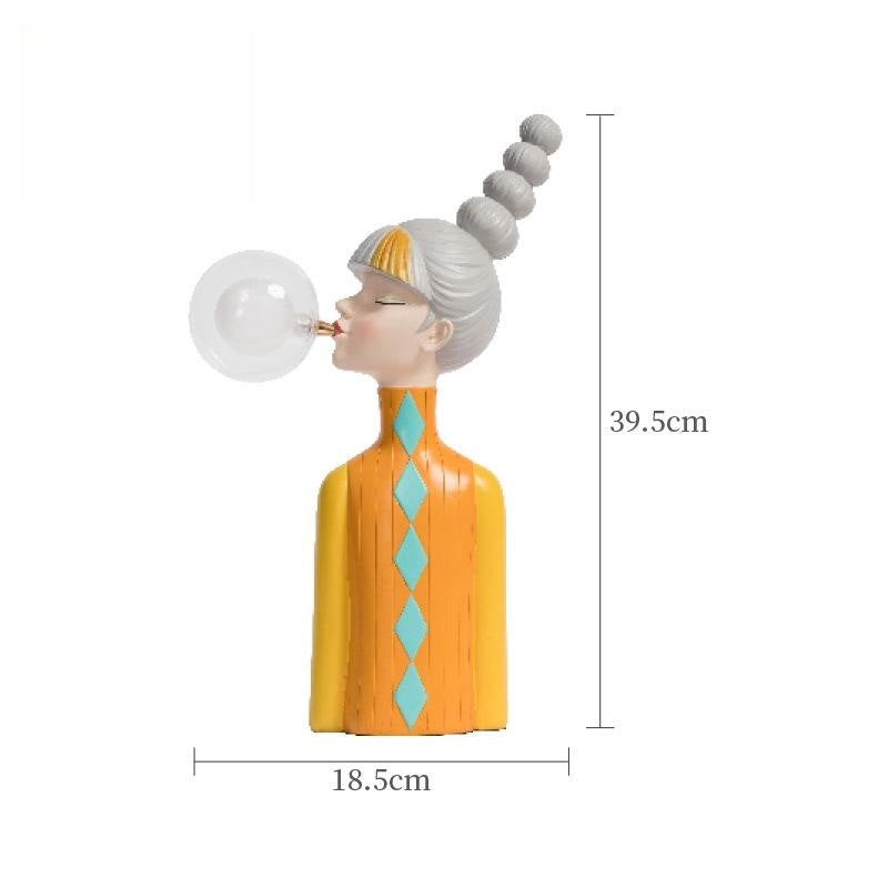Novelty Bedroom Nightlight Bubble Girl