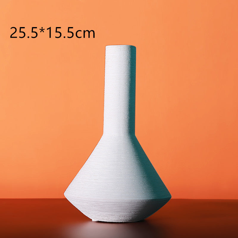Colourful Morandi Brushed Ceramic Vase