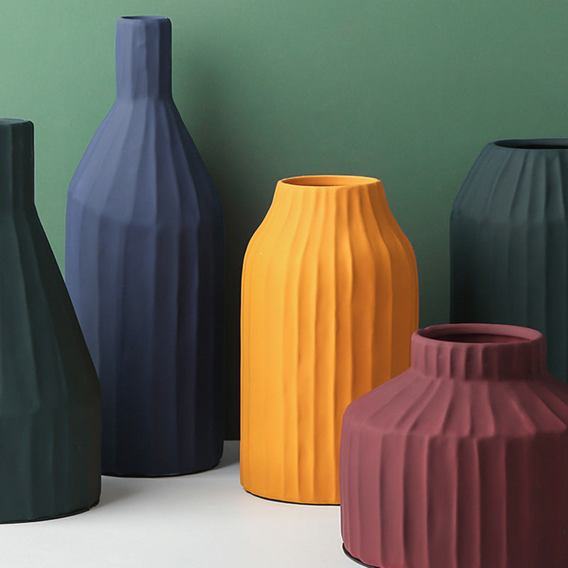 Origami ceramic vase ornaments