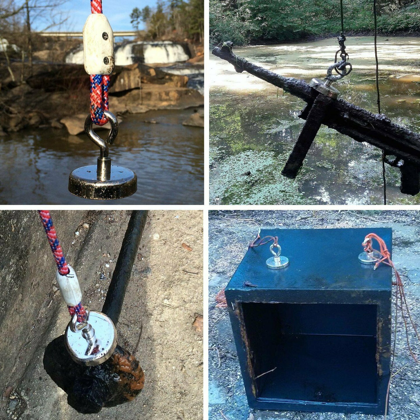 Fishing Magnet with Lifting Ring Magnetic Retrieving Lake Treasure Hunt Collects GND Products