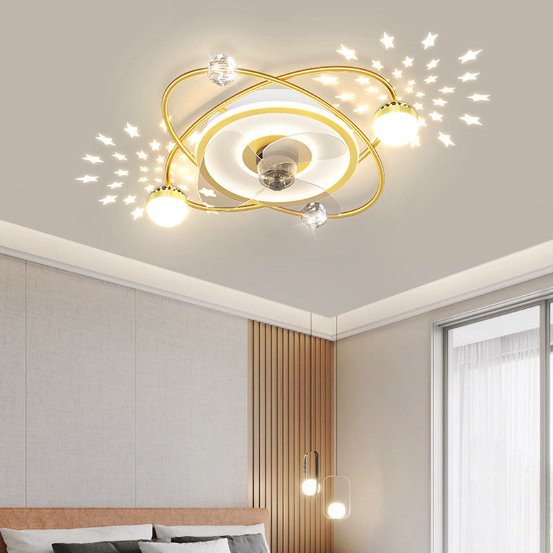 Nordic bedroom decor led lights for room Ceiling fan light lamp restaurant dining room Ceiling fans with lights remote control GND Products