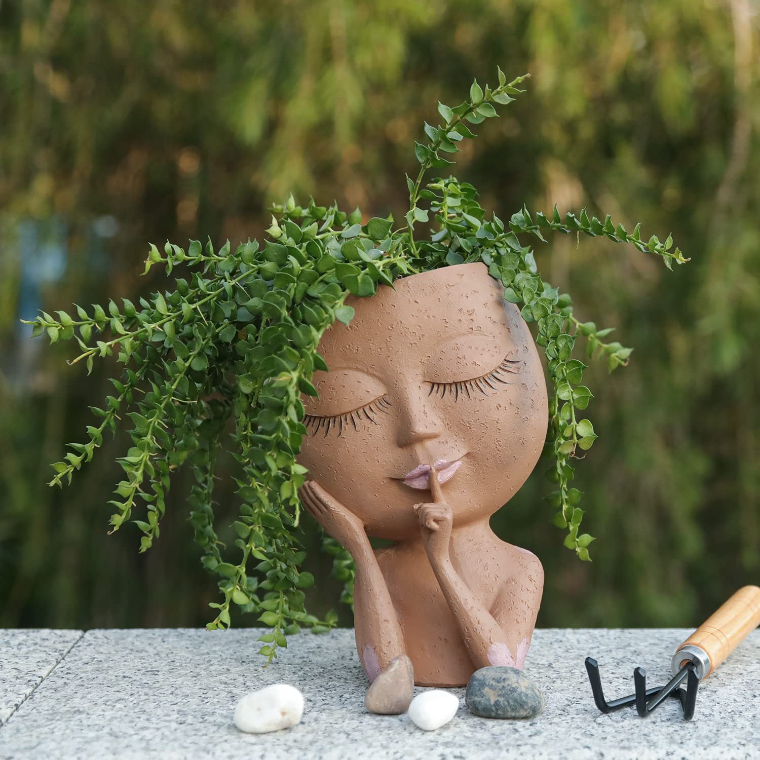 Nordic Style Green Plant Resin Flowerpot Saor Style