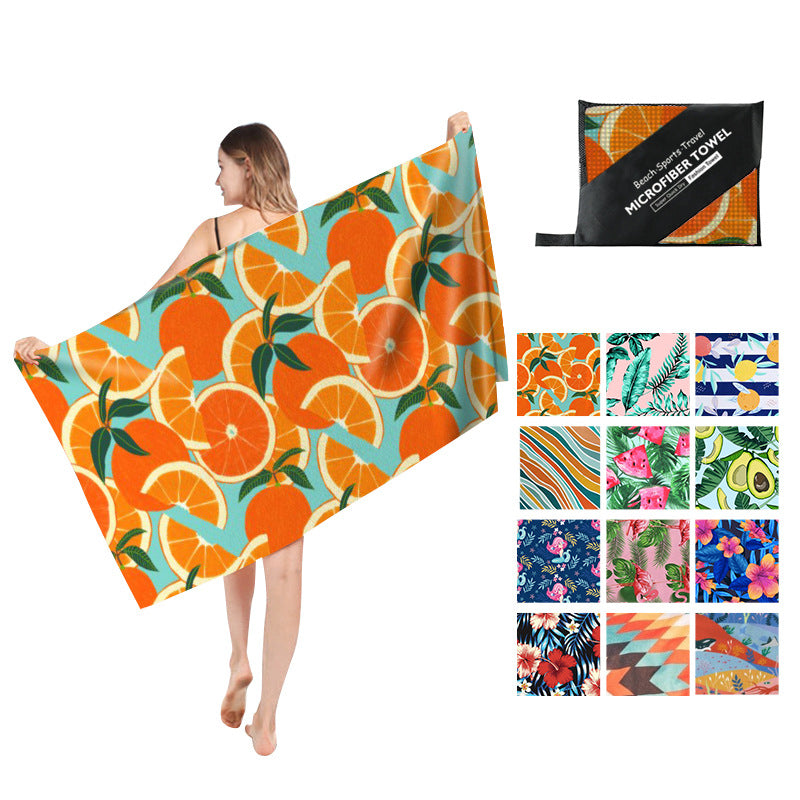 Double Sided Fleece Printed Beach Towel Microfiber Beach Towel Saor Style