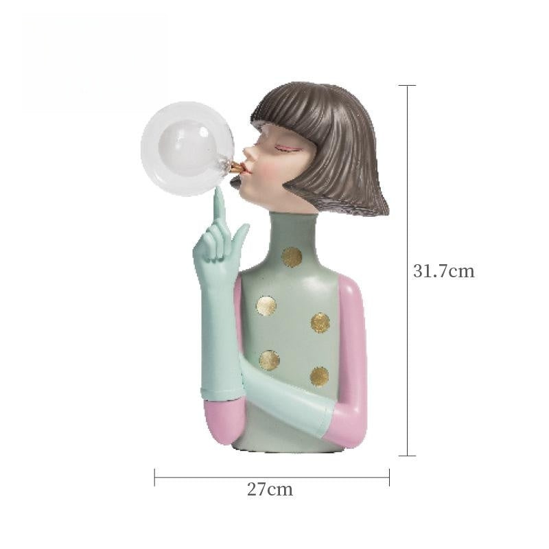 Novelty Bedroom Nightlight Bubble Girl