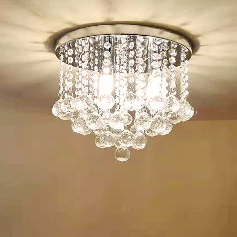 Round Crystal Aisle Entrance Corridor Ceiling Lighting GND Products