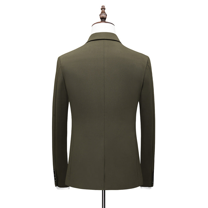 Business Casual Men's Suit Three-piece Suit Wedding Dress Saor Style