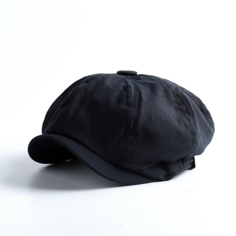 Vintage Spring And Autumn Leisure Wool British Octagonal Hat
