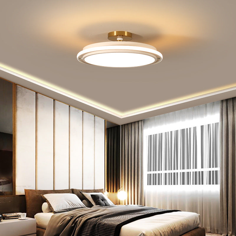 Bedroom Light Nordic Simple Modern Light Luxury Creative Round Led Ceiling Light Restaurant Designer Master Bedroom Room Light GND Products