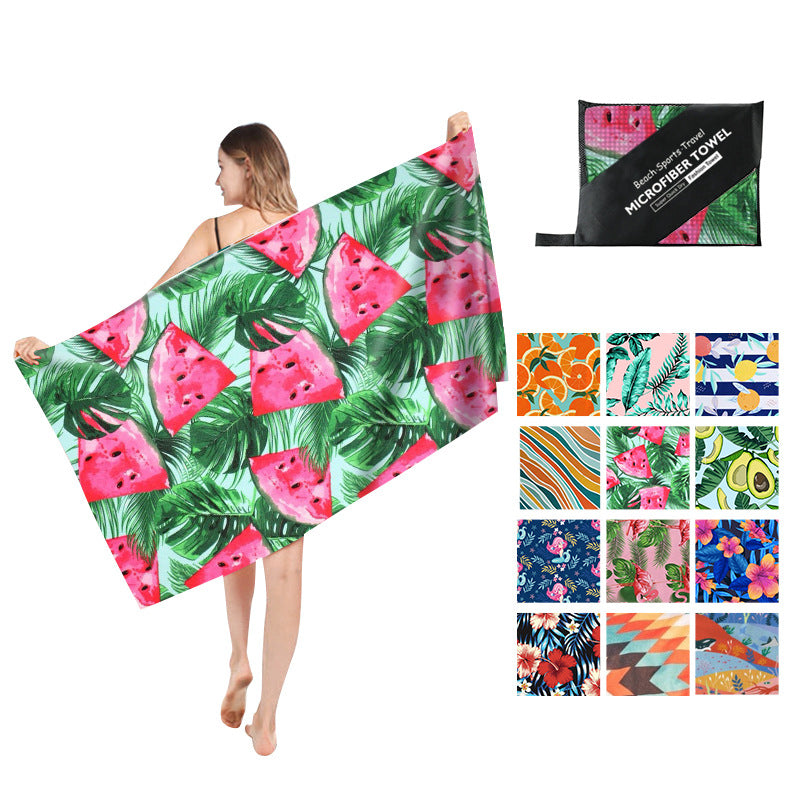 Double Sided Fleece Printed Beach Towel Microfiber Beach Towel Saor Style