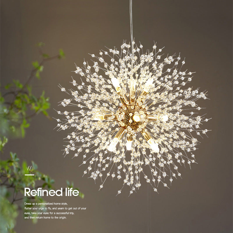 Dandelion Crystal Chandelier Restaurant Bedroom Clothing Shop Lighting GND Products