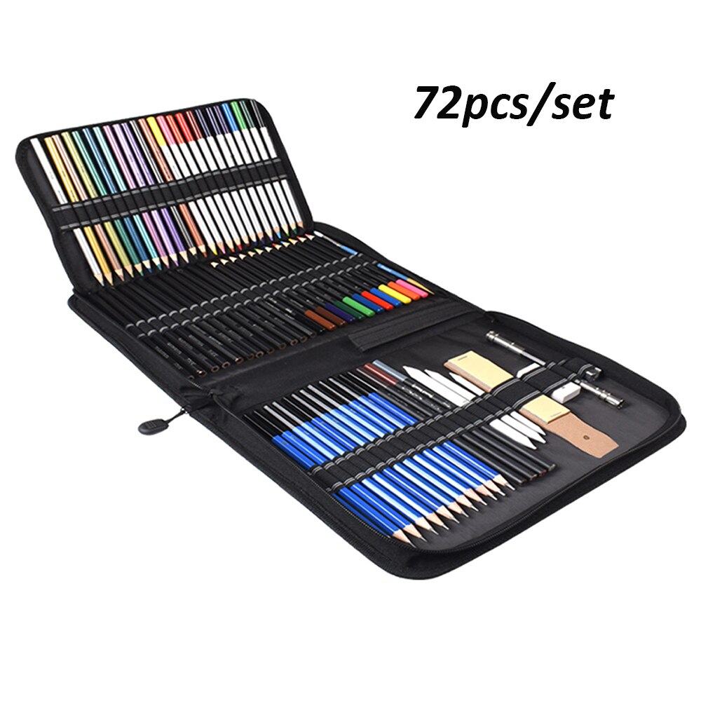 Sketch Drawing Color Pencil Set Charcoal Art Brush Set 72 Piece Painting Set GND Products