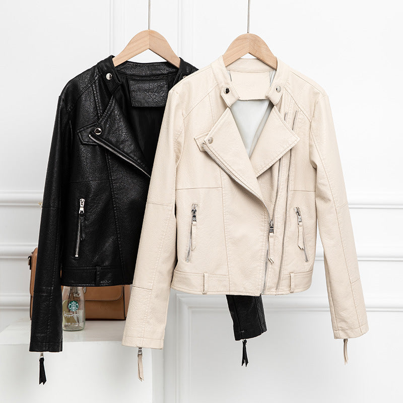 Women's leather short jacket Saor Style