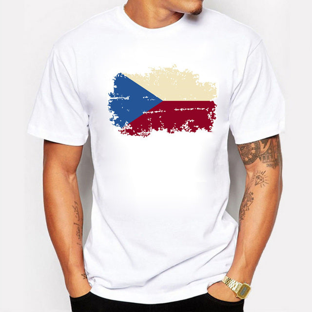National Flag Mens T Shirts Short Sleeve Saor Style