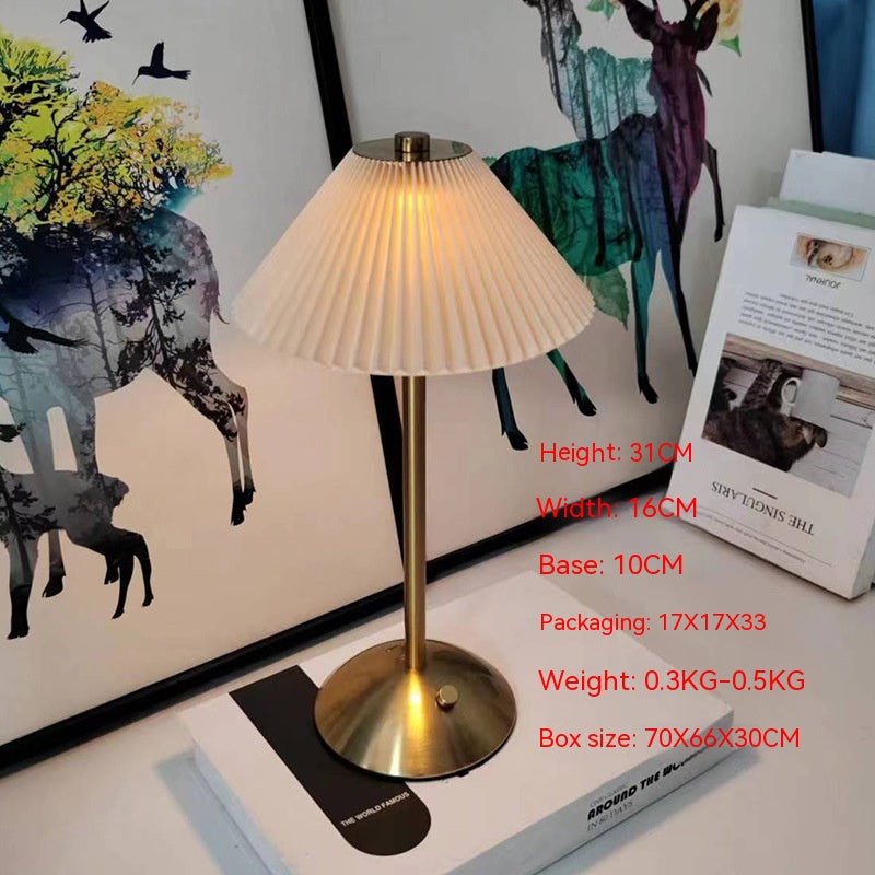 Light Luxury Metal Creativity Mushroom Small Night Lamp GND Products