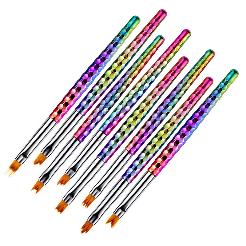 8Pcs set of painted nail art flower brush petal pen GND Products