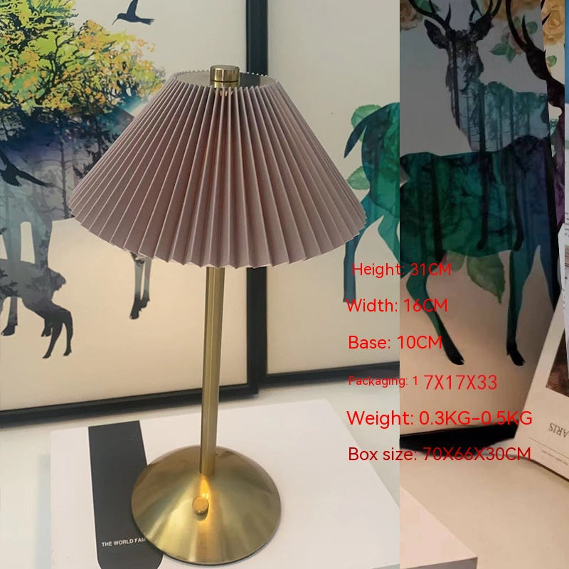 Light Luxury Metal Creativity Mushroom Small Night Lamp GND Products