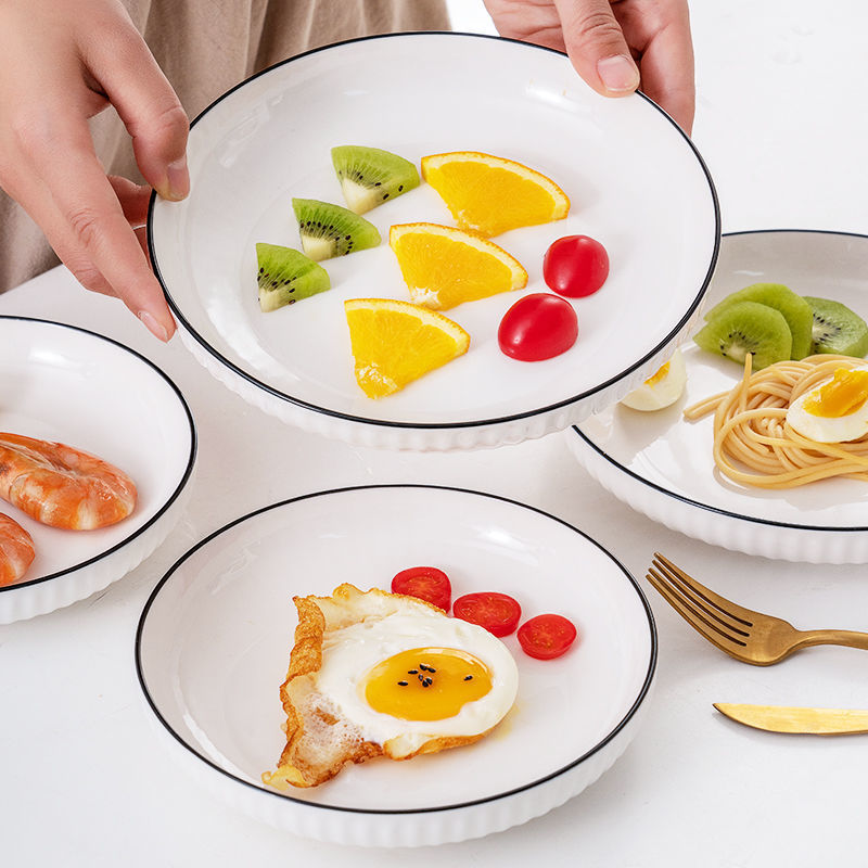 Japanese Deep Dish Nordic Creative Ceramic Tableware Saor Style