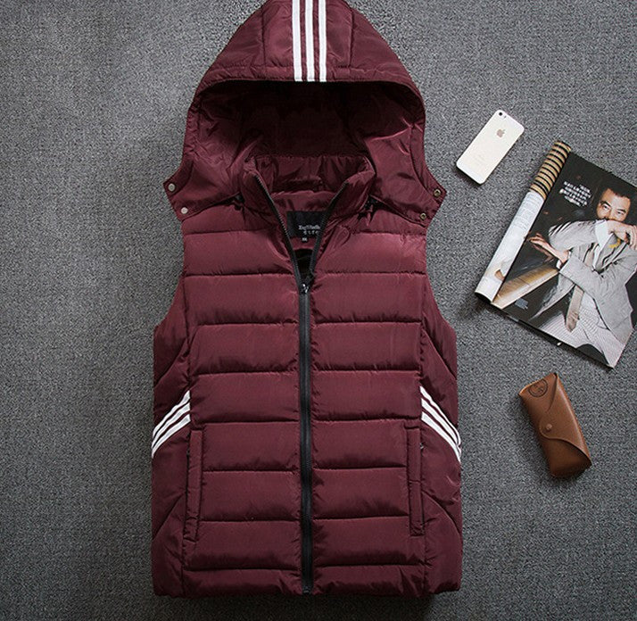 Men's plus size vest thick down cotton vest Body warmer