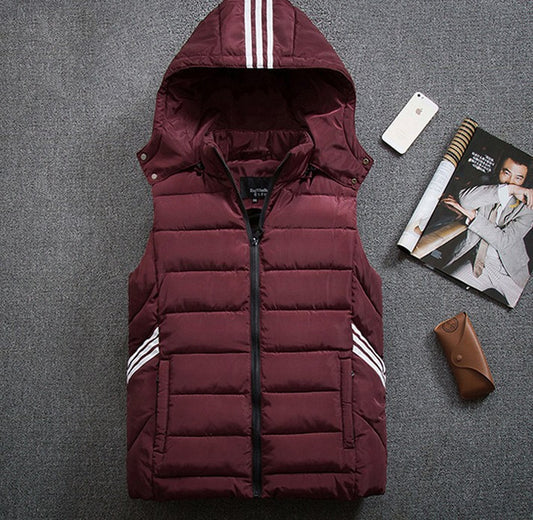 Men's plus size vest thick down cotton vest Body warmer
