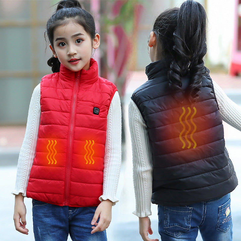 Charging smart children heating vest Saor Style