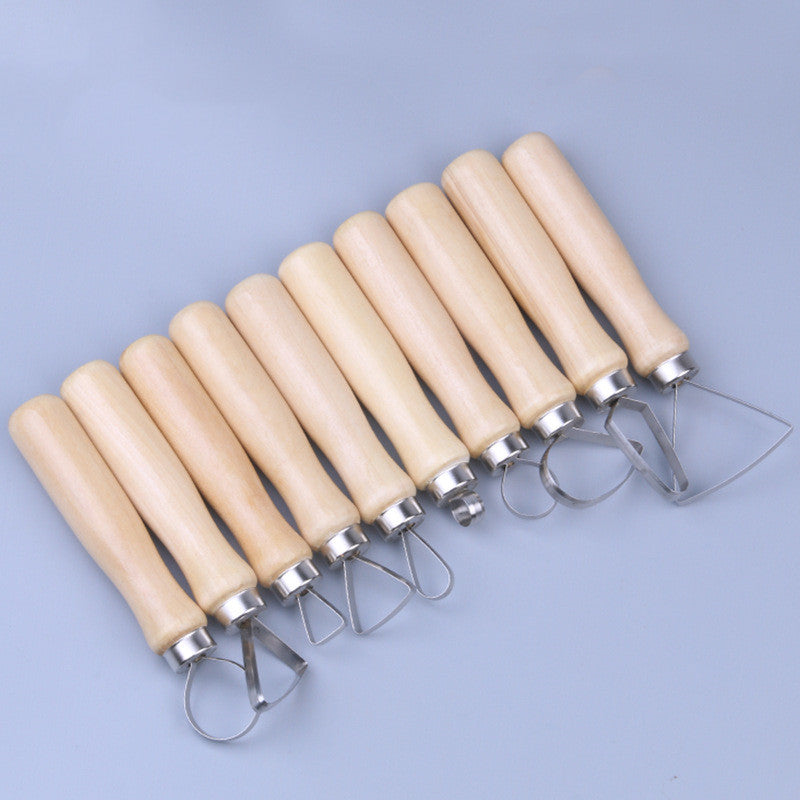 A 10-piece Set Of Fine Art Pottery Big-end Knife GND Products