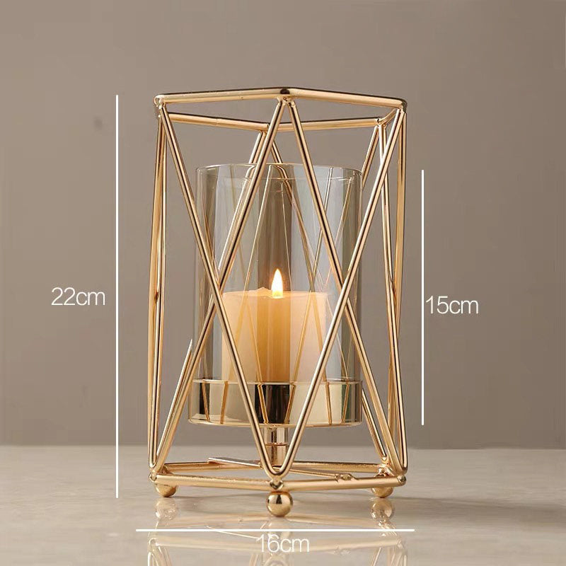 Cavalli Nordic Romantic Light Luxury Candle Holder Decoration Glass Aromatherapy GND Products