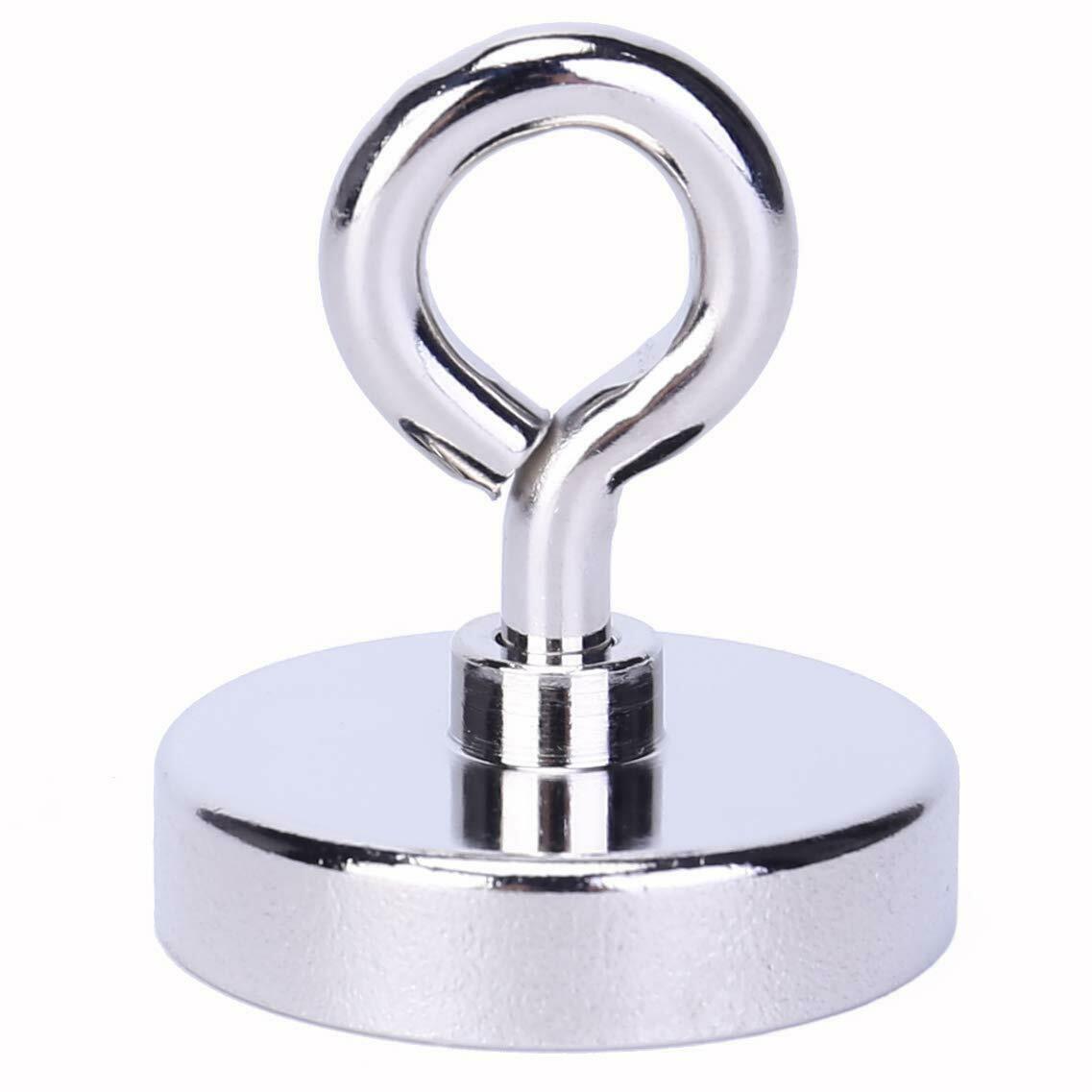 Fishing Magnet with Lifting Ring Magnetic Retrieving Lake Treasure Hunt Collects GND Products