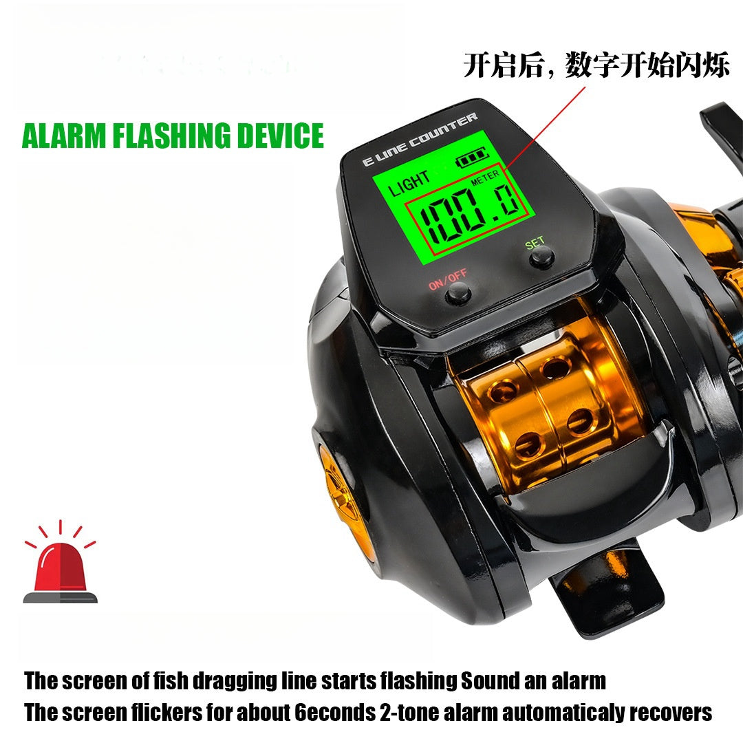 New Waterproof Large Screen Digital Display Drip Wheel Backlight Counting With Drain Alarm Bridge Fishing Boat Fishing GND Products