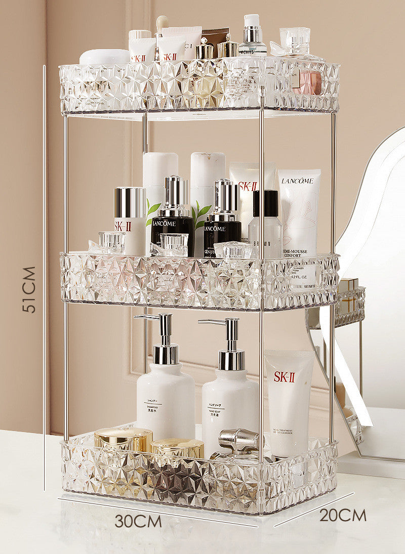 Light Luxury Bathroom Floor Trolley Mobile Toilet Gap Toilet Bathroom Cosmetics Storage Rack GND Products