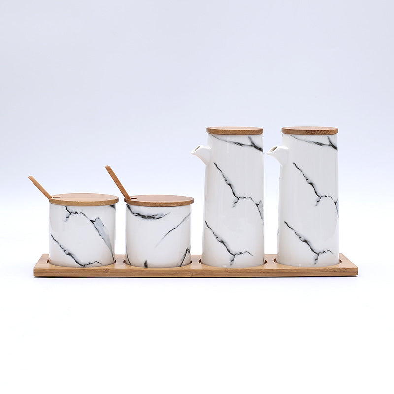 Marbled Ceramic Seasoning Spice Jar