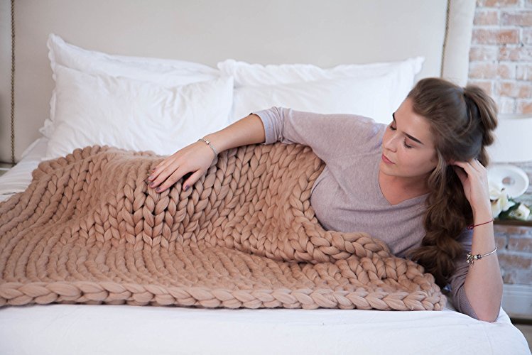 Nordic Thick Wool Hand-woven Blanket Saor Style