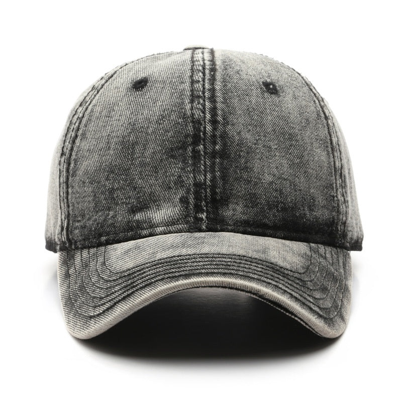 Washed Denim Solid Color Light Board Baseball Cap