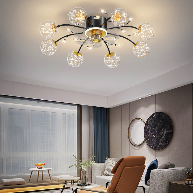 New Nordic Star Fan Lamp Is Light Luxurious And Modern GND Products