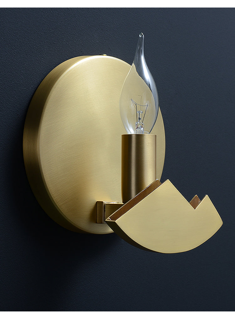 All Copper Wall Lamp Nordic Art Light Soft Installation Living Room GND Products