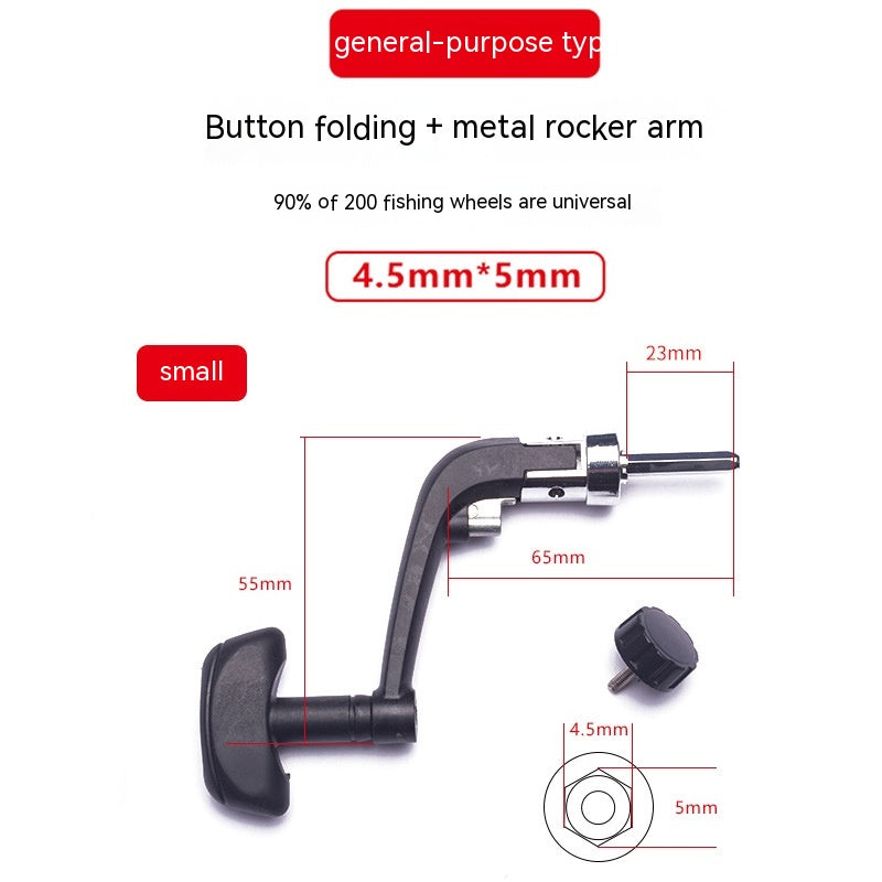 Metal Fishing Wheel Foldable Handle Rocker Arm GND Products