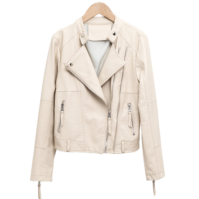 Women's leather short jacket Saor Style