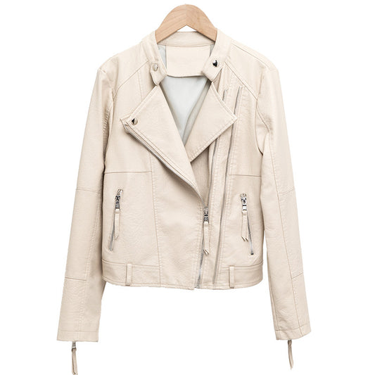 Women's leather short jacket Saor Style