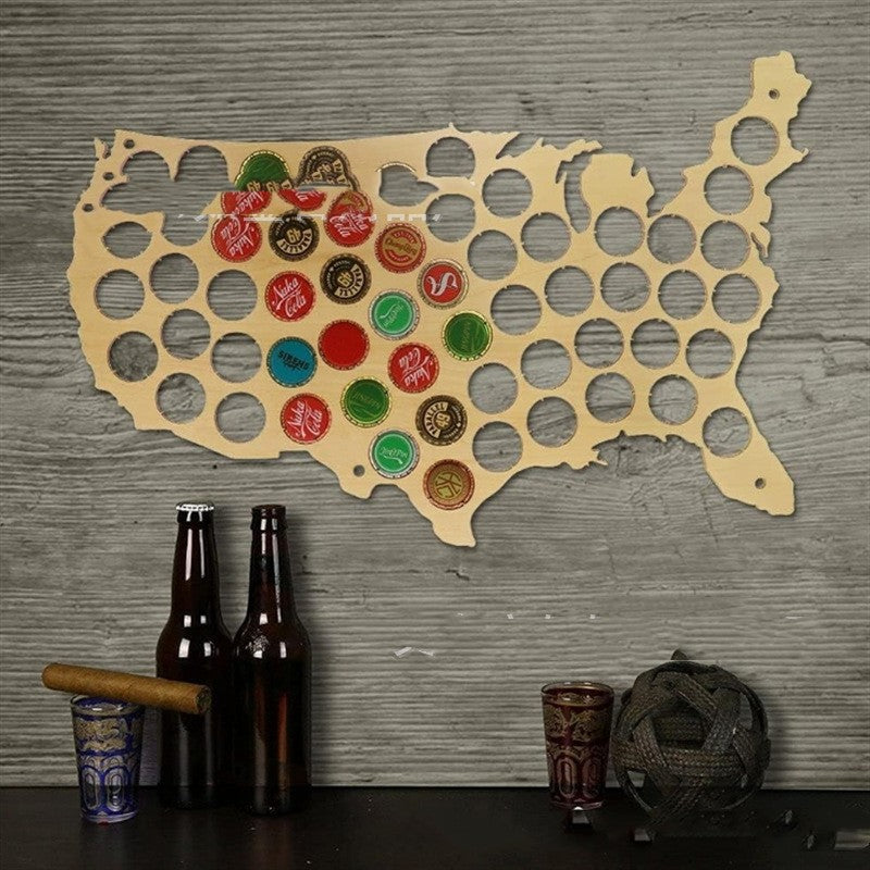 Beer Map Globe Cap Collections Travel Map Beer Cap Display Gift For Beer Aficionado Gift For Him Brewery Lovers Gift Saor Style